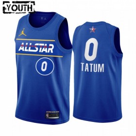 Maillot Basket Enfant Boston Celtics Jayson Tatum 0 2021 All-Star Jordan Brand Bleu Swingman
